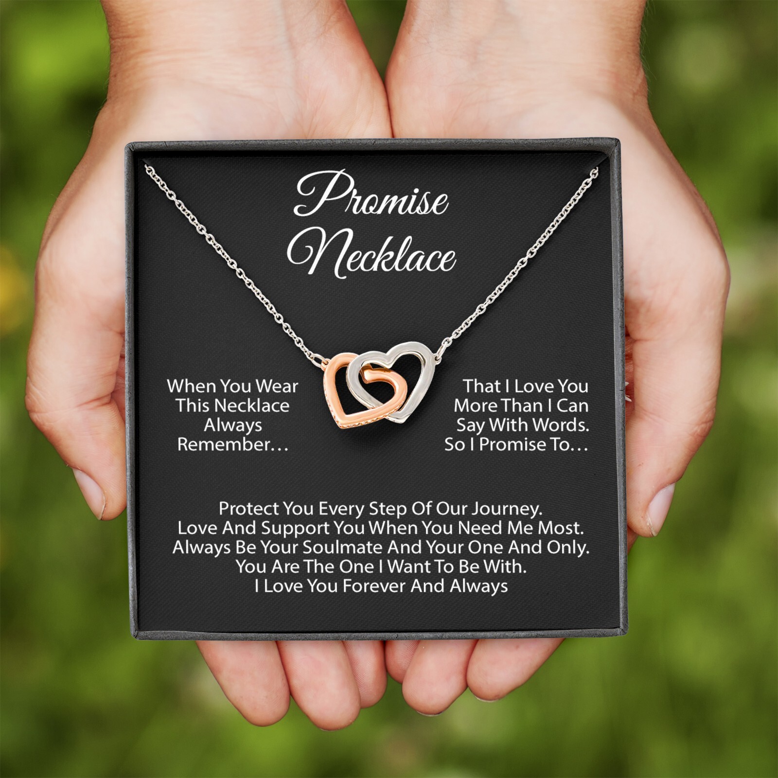 Promise Necklace For Soulmate, Valentine Gift, Birthday Gift, Anniversary Gift