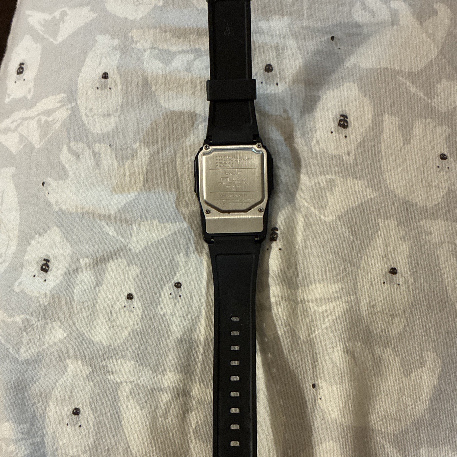 Casio Data Bank Digital Calculator Watch Alarm Day/Date Black Resin 38mm