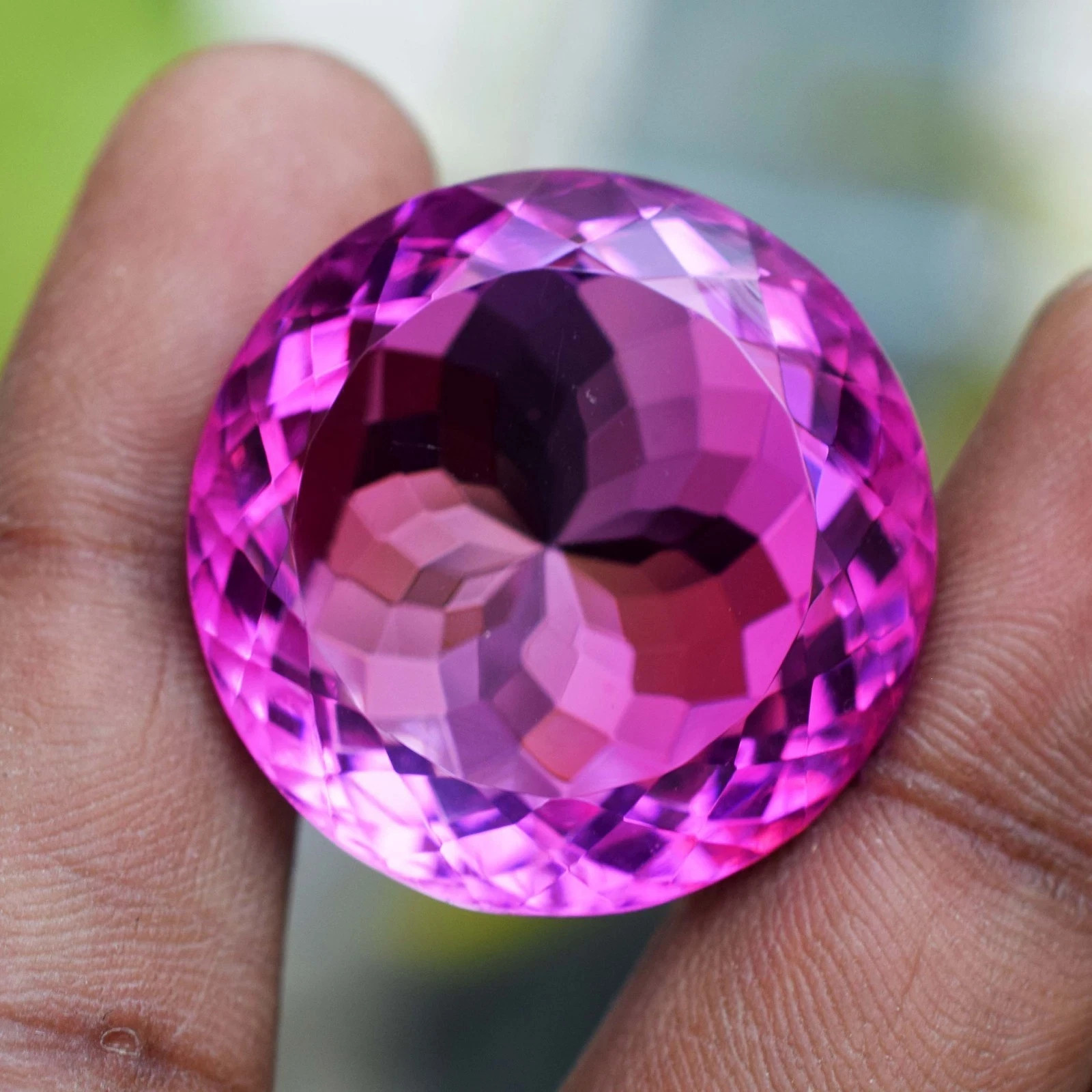Huge 77.25 Ct Pink Spinel Round Faceted Cut Certified Loose Gemstone