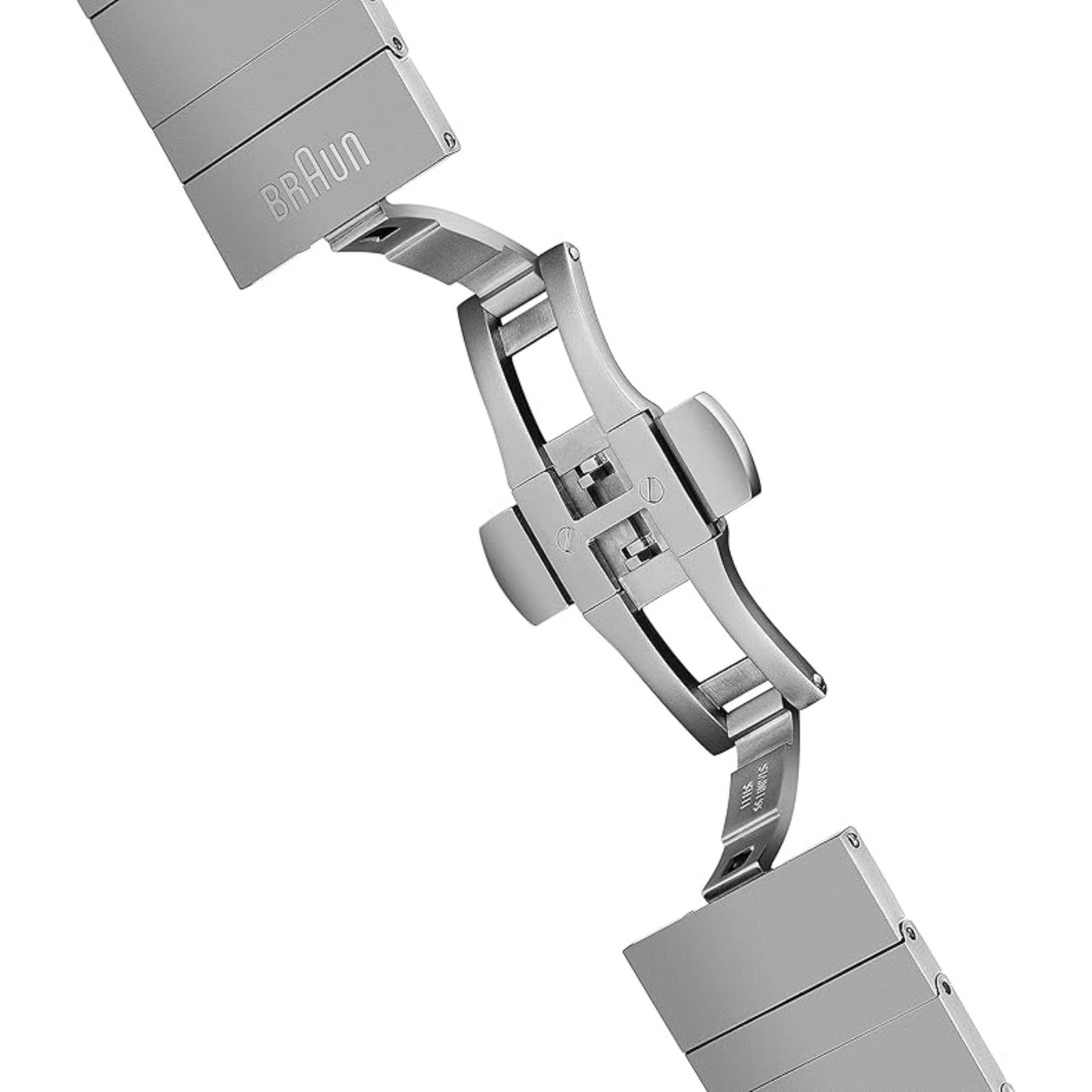 Braun Ladies Slim Watch White Dial Stainless Steel Bracelet BN0211SLBTL