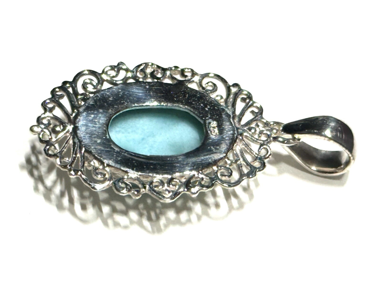 Lariat Solid 925 Sterling Silver Pendant