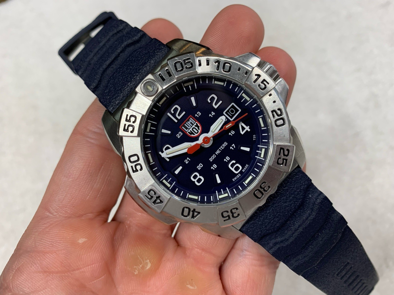 Luminox Navy Seal 3250 Blue Dial 45mm Quartz Watch XS.3253