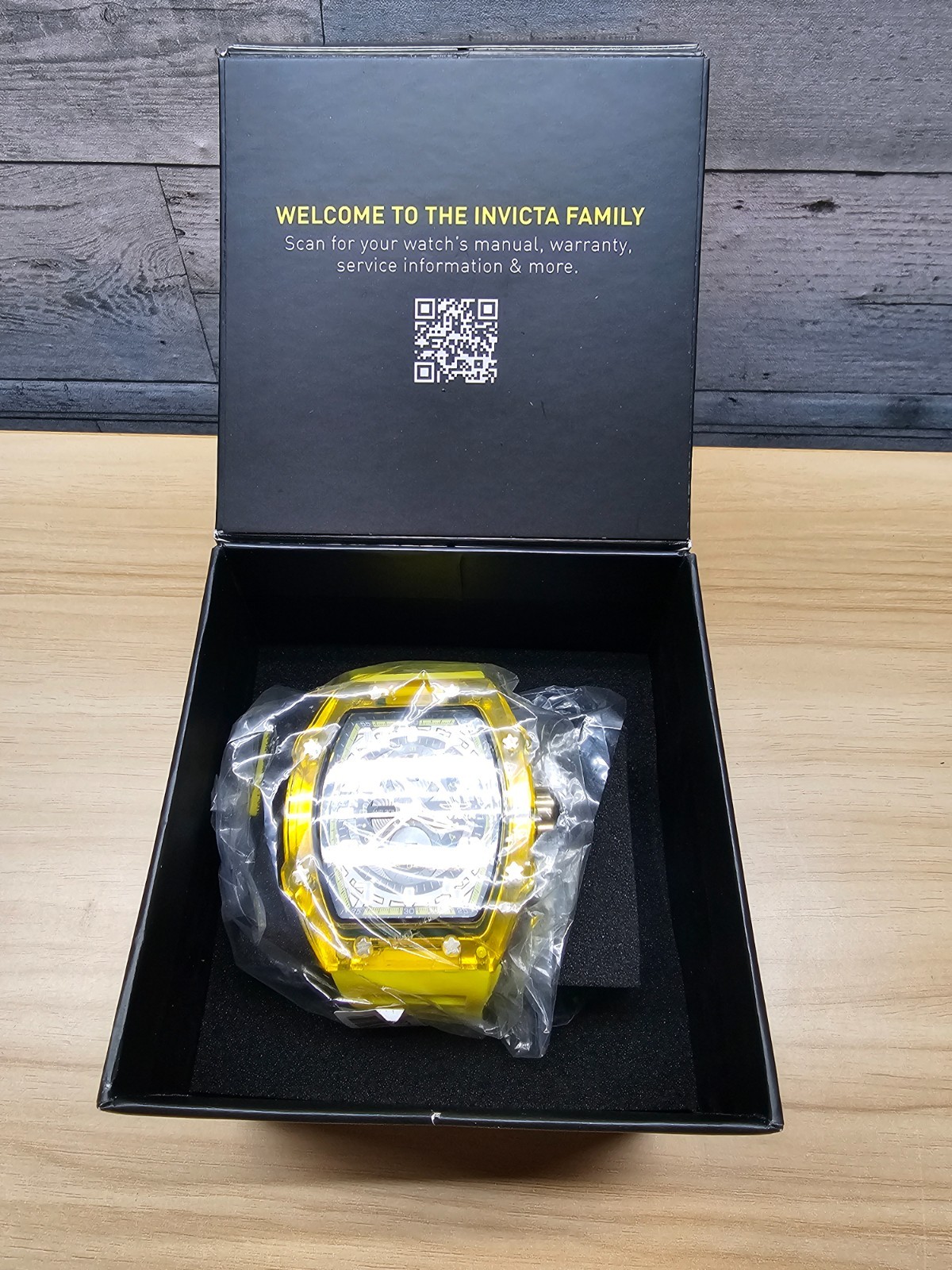 INVICTA RACING CYCLONE MEN’S WATCH – 48.5 MM – YELLOW – 48714
