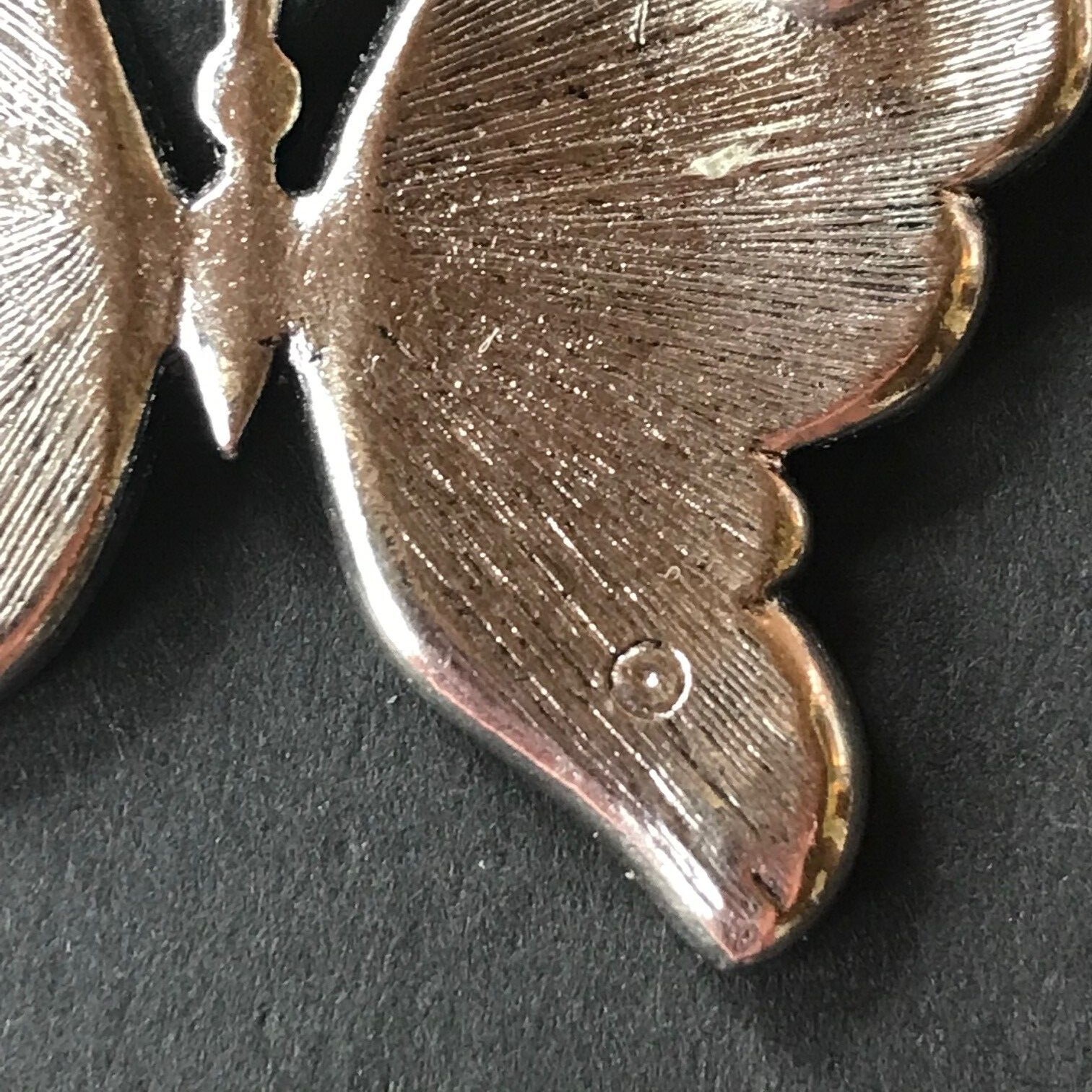 Napier LP signed brooch lot of 3 butterfly enamel pink purple ivory gold silver