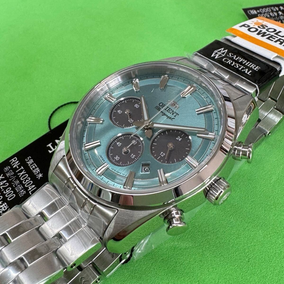 New ORIENT Orient Watch Contemporary RN TX0304L Chronograph Solar Quartz Light B