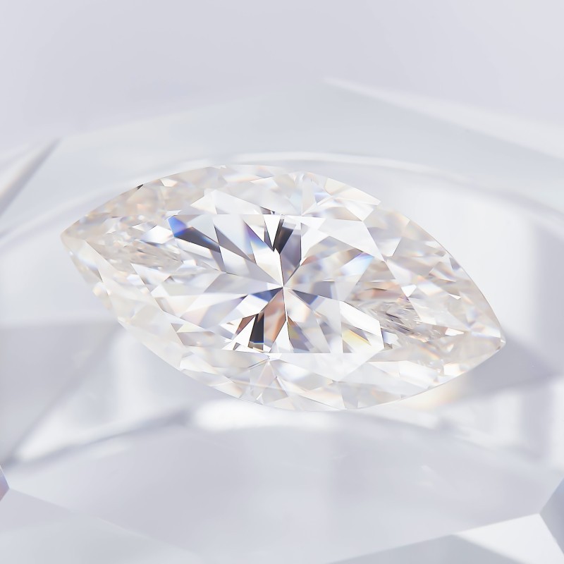 GRA Full Size Marquise 0.1-10ct Loose D Moissanite Vivid blue VVS1 for Jewelry