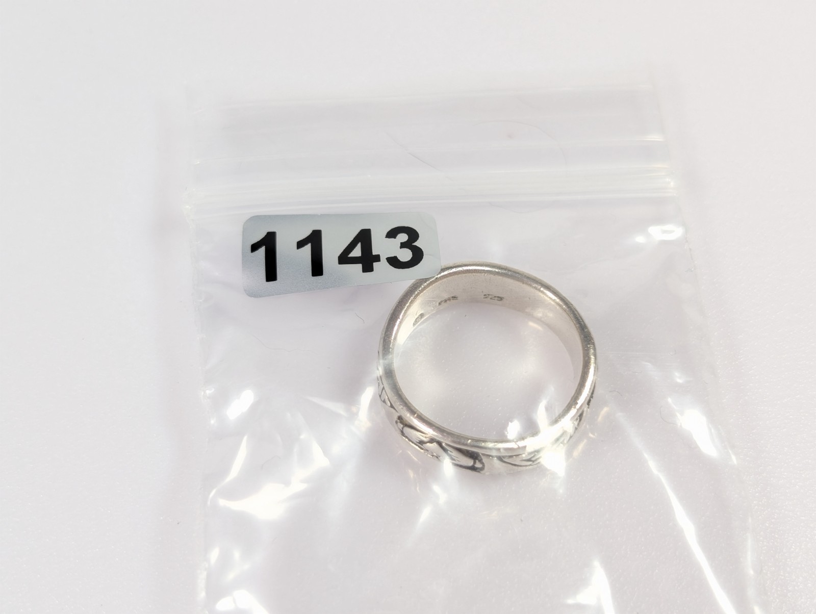 Vtg Peter Stone PSCL 925 Sterling Silver CLADDAGH Celtic Wavy Band Ring 7.5
