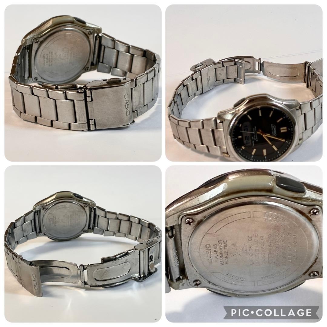 [Working] CASIO wave ceptor WVA-M630 Black Dial From Japan