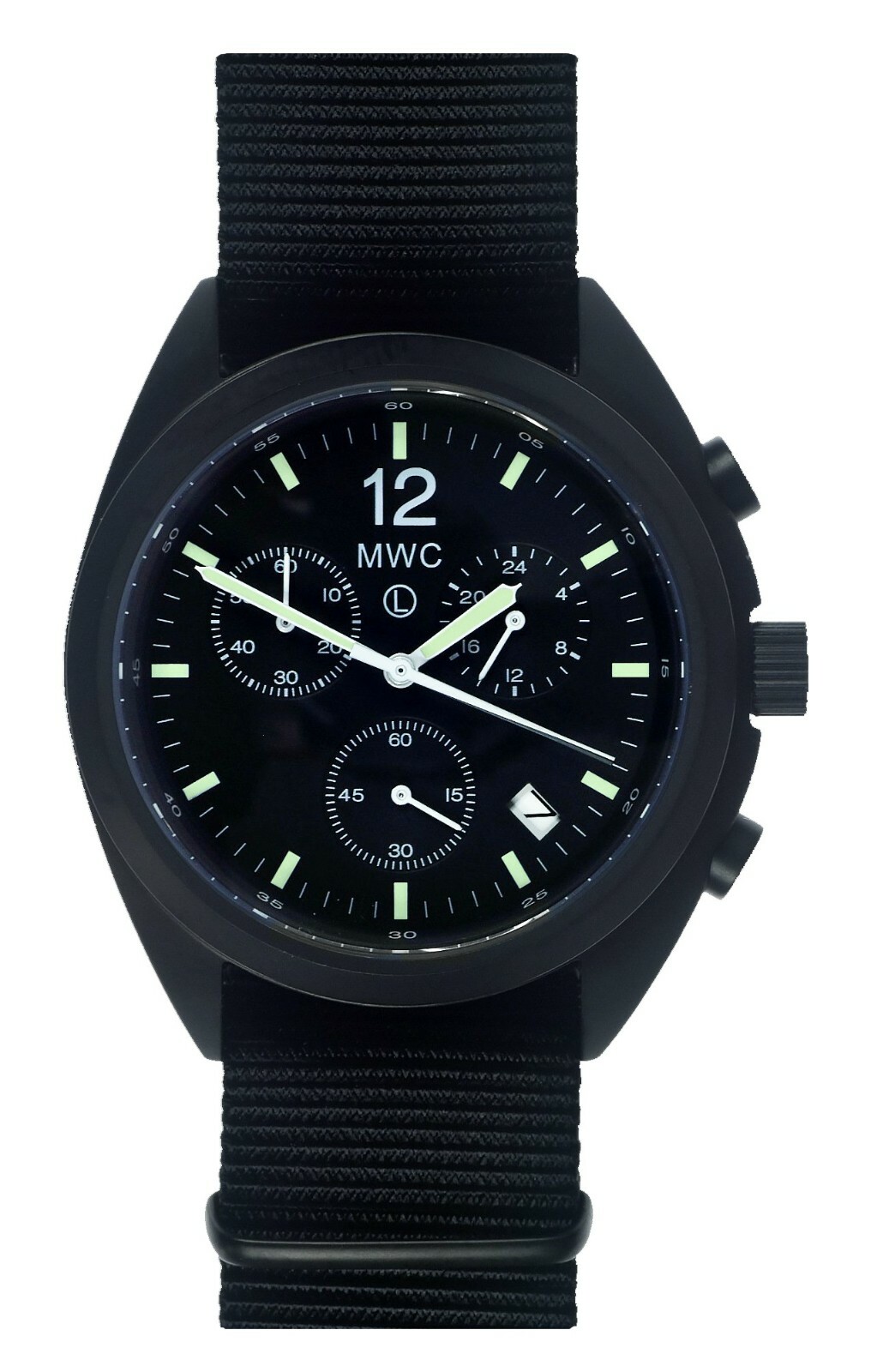 MWC Mecha-Quartz Hybrid PVD Military Pilot Chronograph | Sapphire Crystal | 100m