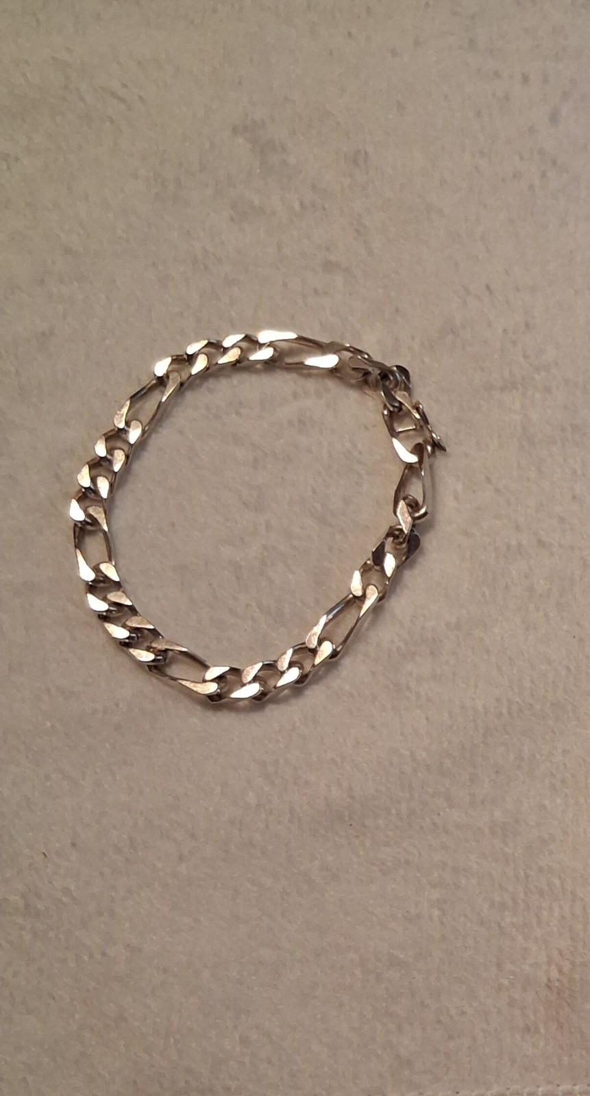 Heavy 70g Vintage Italian 925 Sterling Silver Figaro Chain Necklace &…