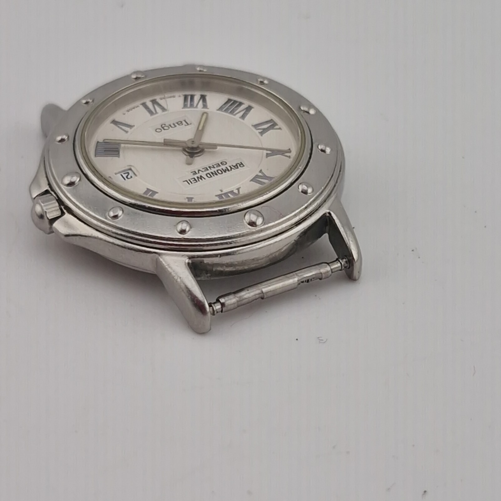 Raymond Weil Tango Watch Womens 28mm Stainless Steel Date Swiss 5360 New Battery