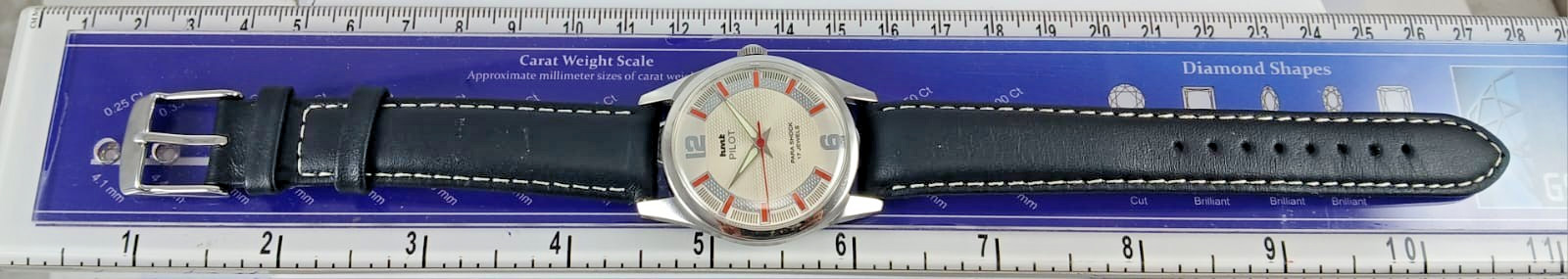Vintage HMT Pilot Mechanical Wrist Watch – Cream Textured Dial
