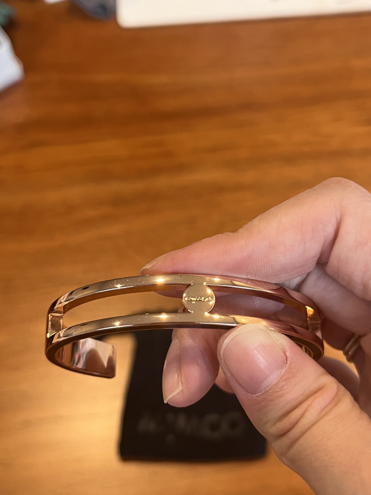 MIMCO Rose Gold Open Cuff Bracelet – Brand New