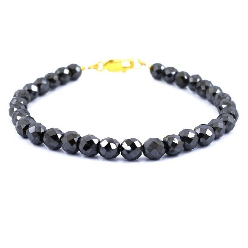 5 mm Black Diamond Unisex Bracelet 7.5 Inches Quality AAA Certified