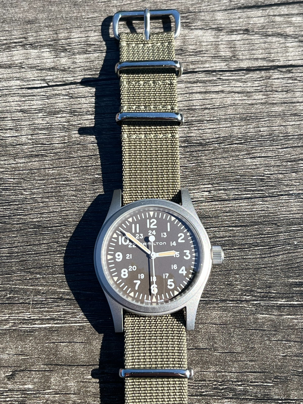 Hamilton Khaki Field Hand Wind Brown Dial 38mm H69439901