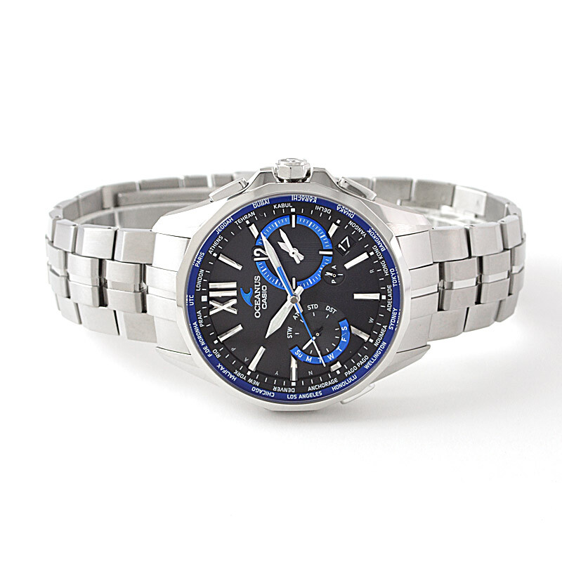 CASIO OCEANUS OCW-S3400-1AJF MANTA Titanium Sapphire Crystal Radio Solar Watch