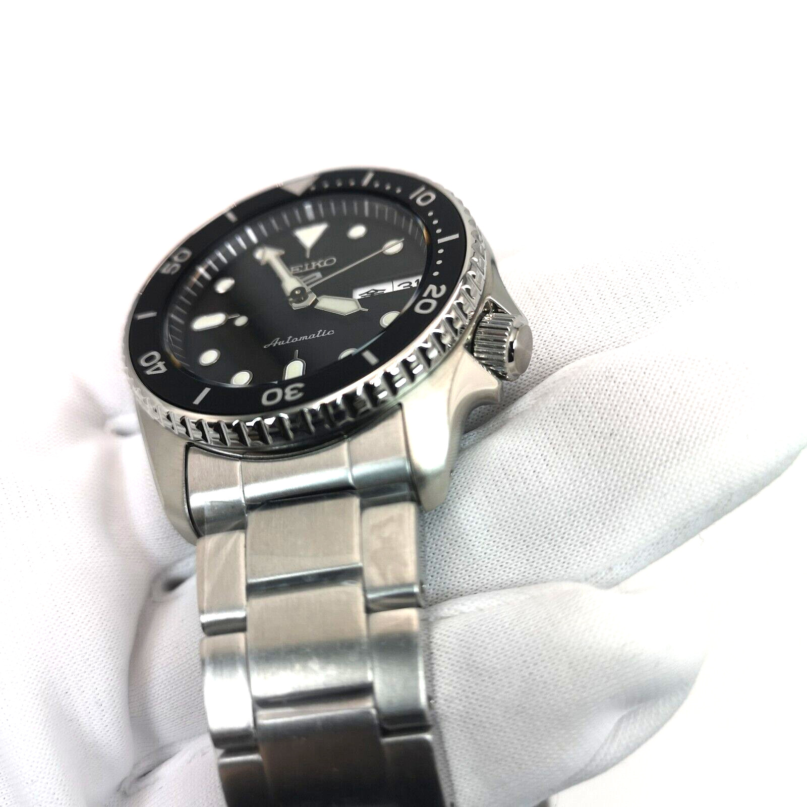 SEIKO 5 Sports SBSA225 Black Automatic Mechanical Diver Men’s Watch New in Box
