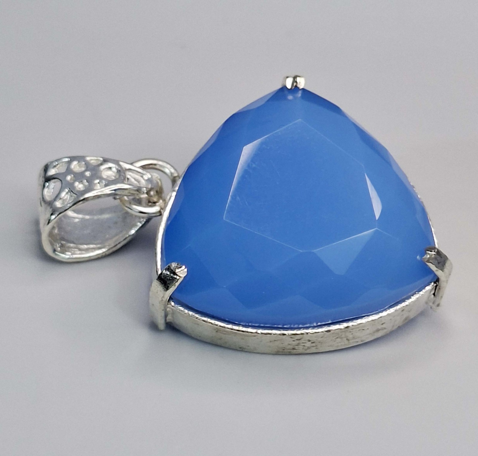 Blue Pendant Welo Opal Trillion Cut 58-60 Ct Loose EGL Certified Gemstone SP182