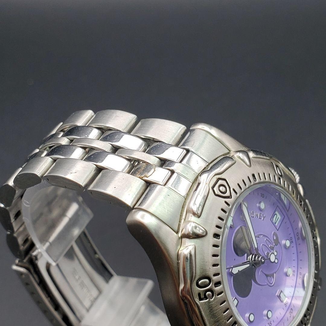 Disney Mickey Unlimited Purple Dial Diver Style Watch Y2K Vintage New Battery
