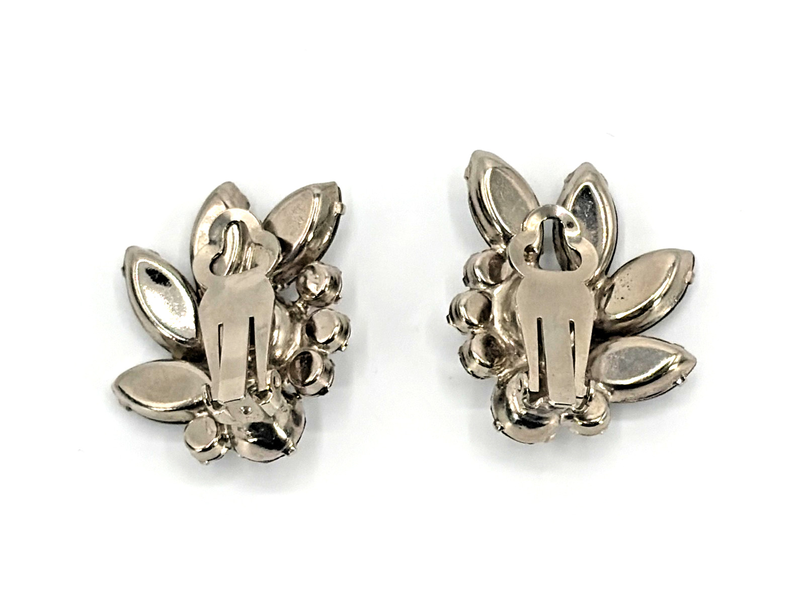 JULIANA Frosted Olive Green Navettes Set Bracelet Brooch Earring Ref# 1372, 6420