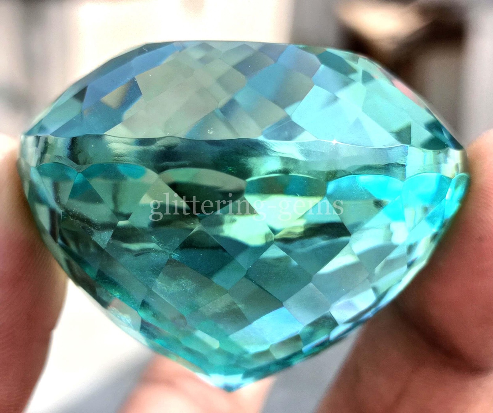 150Ct. Natural BIG Aquamarine Blue Brazil Round Shape Gemstone