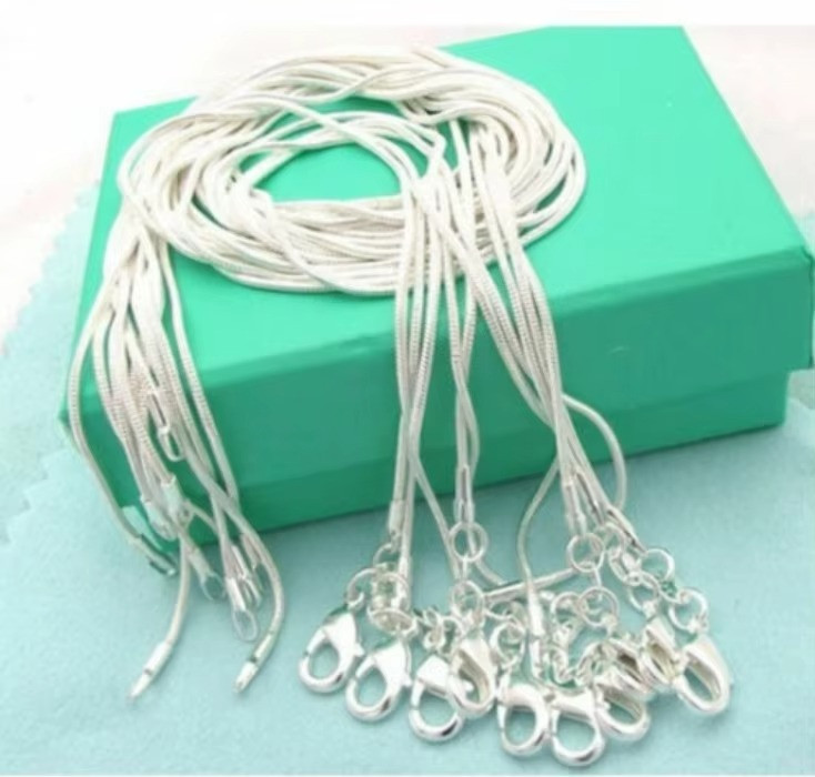 10PCS LOT Wholesale 925 Sterling Silver Chain 16/18/20/22/24/26/28/30 Inch 1.2mm