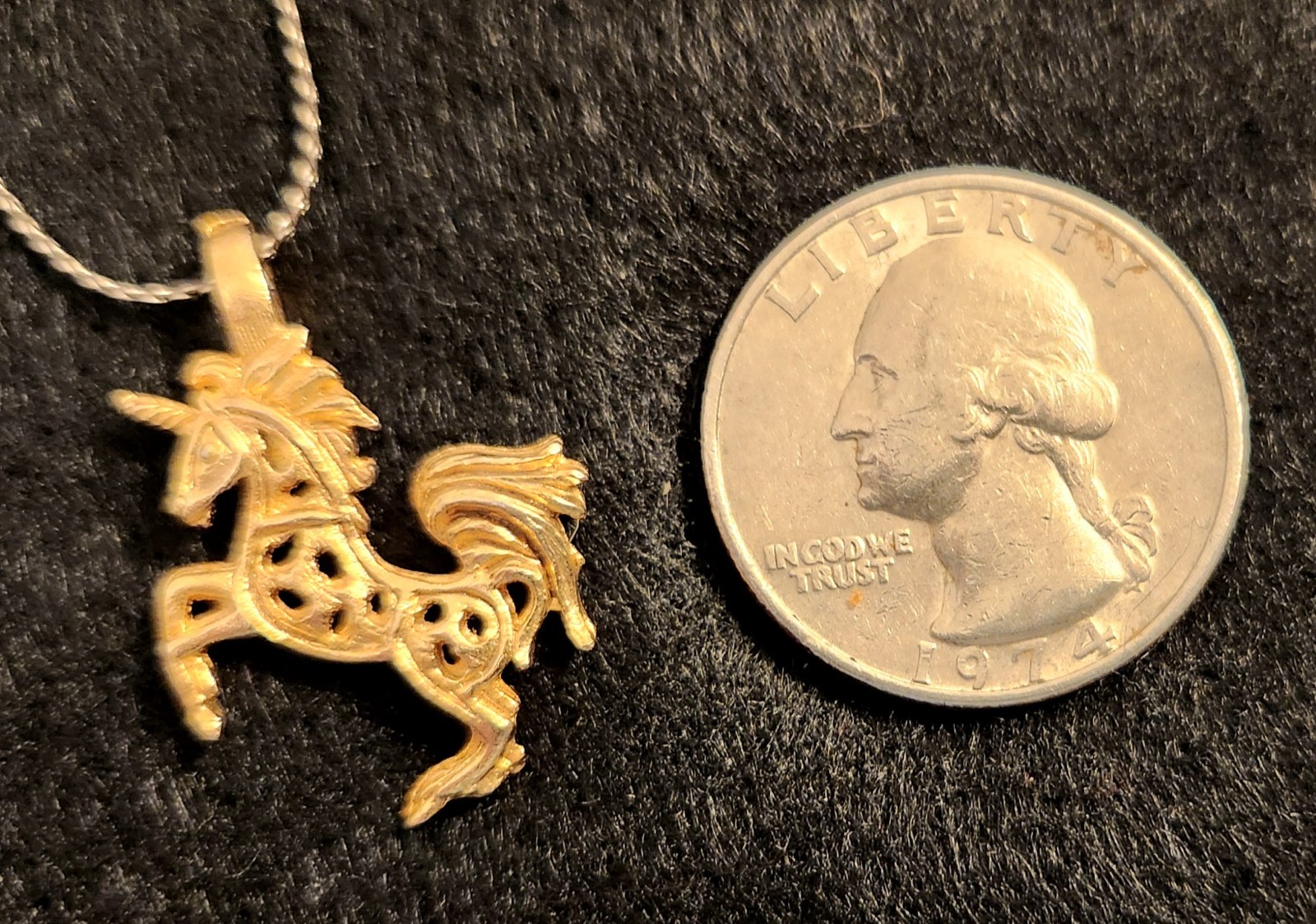 Jewelry Necklace Golden Pendants – Unicorn – Bear – Elephant – Double Heart