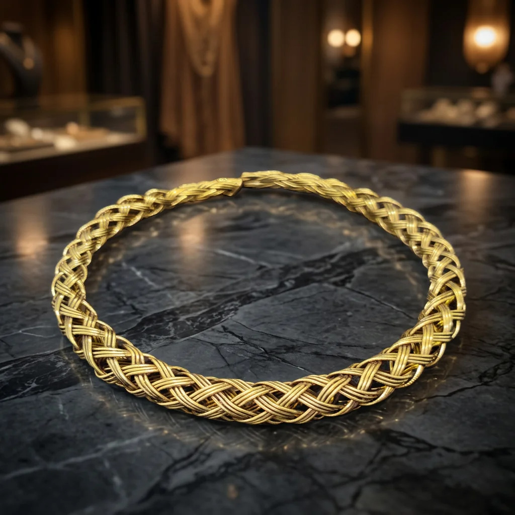 Handmade Brass Hasli Necklace Open Collar Choker Tribal Boho Statement Jewelry
