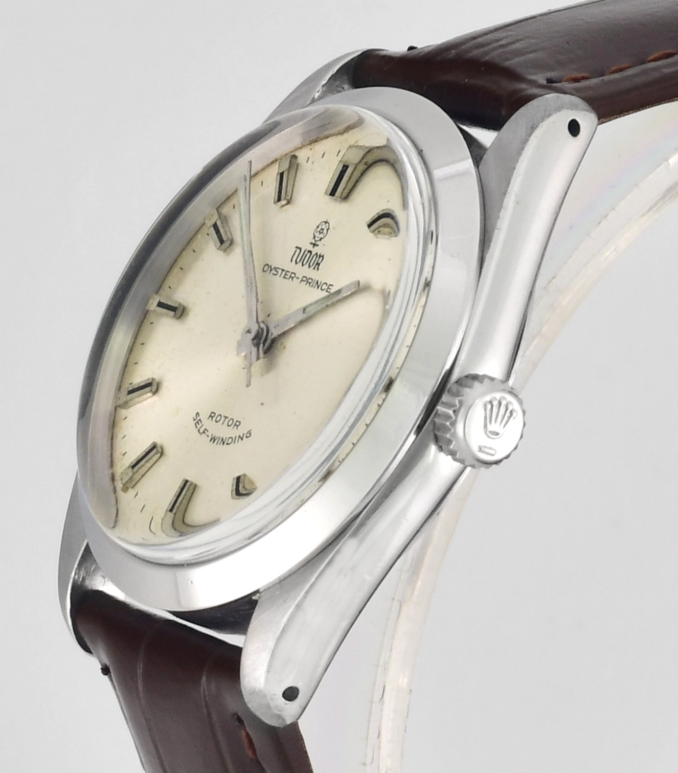 Vintage TUDOR Small Rose Oyster Prince Rotor Self Winding Mens Wrist Watch –