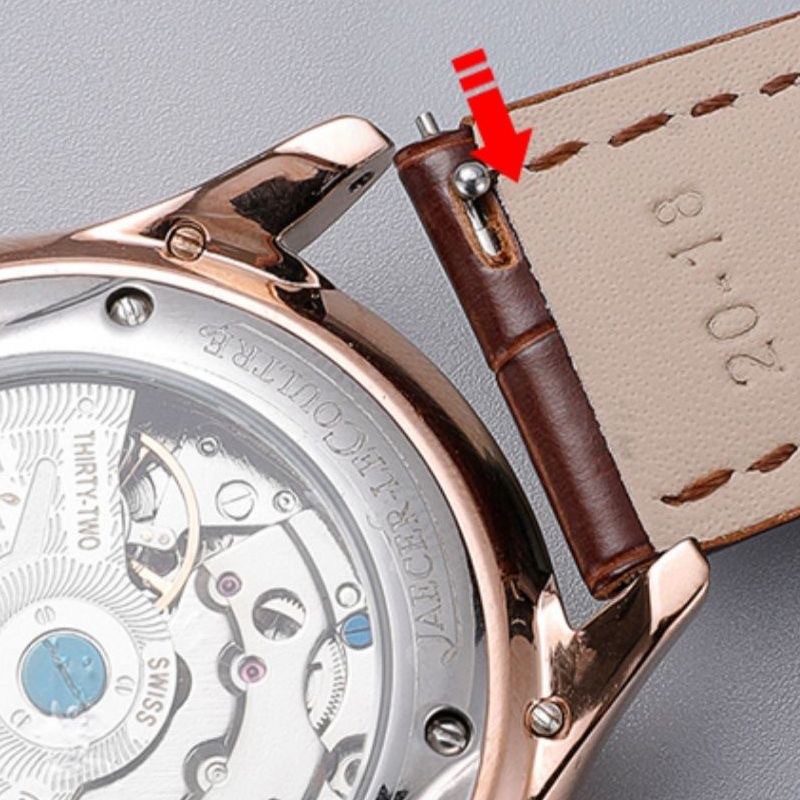 Quality Double Sided Genuine Leather Watch Strap Band 12mm-24mm Without Buckle