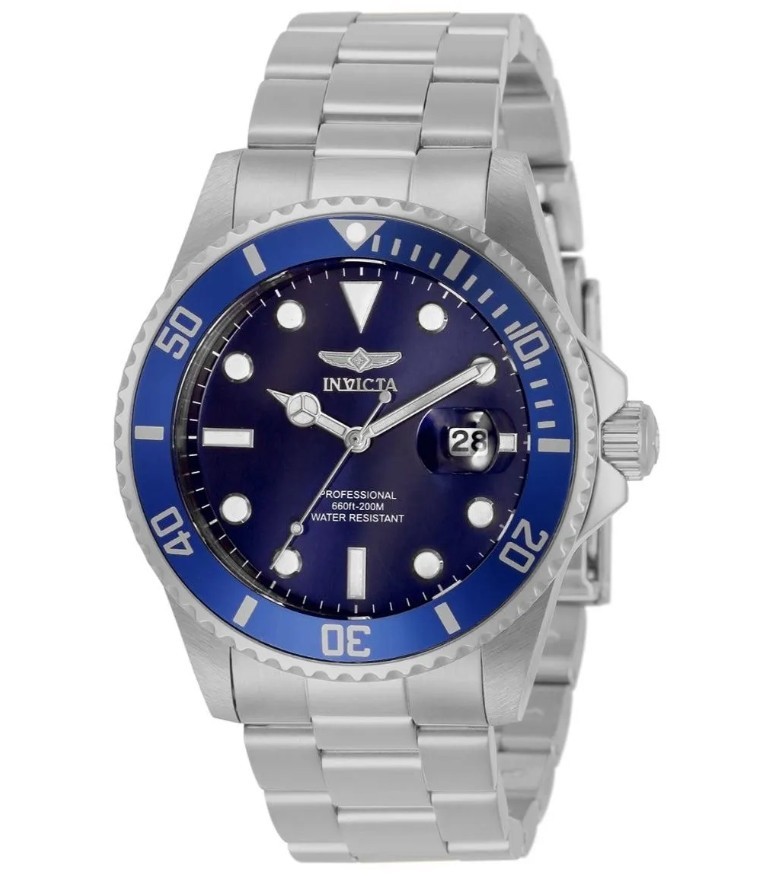 invicta mens watch pro diver blue