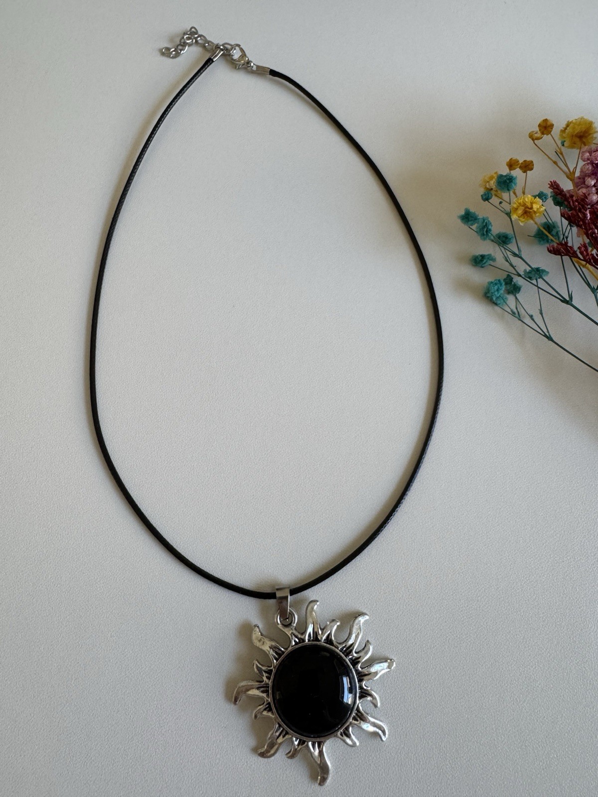 Natural Black Obsidian Necklace