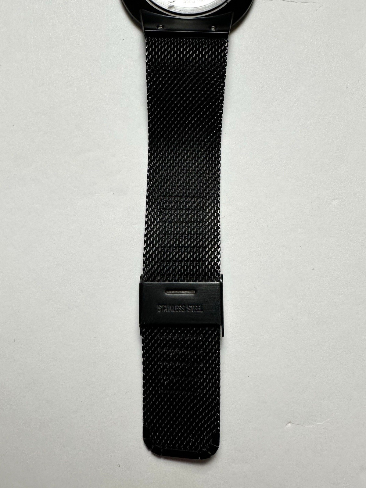 RG&B Black Metal Mesh Watch