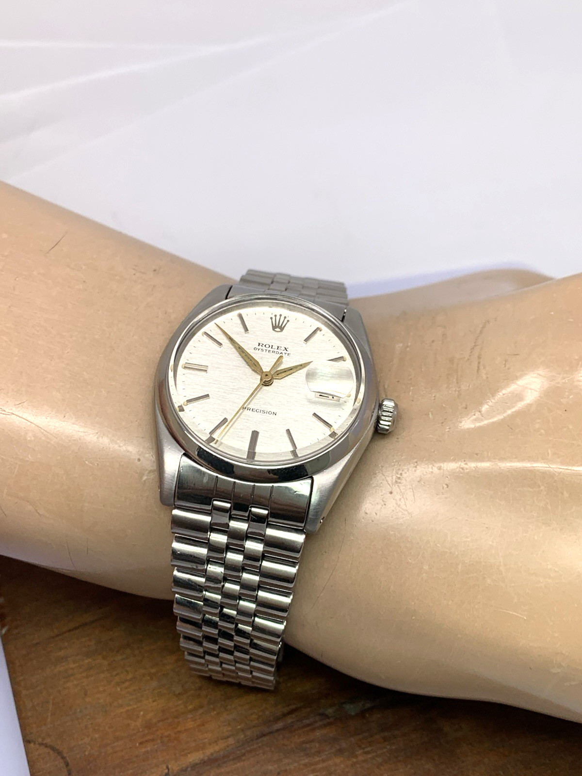 Rolex OysterDate Men’s Watch 6694 Swiss Mechanical 60’s Silver Stainless Steel