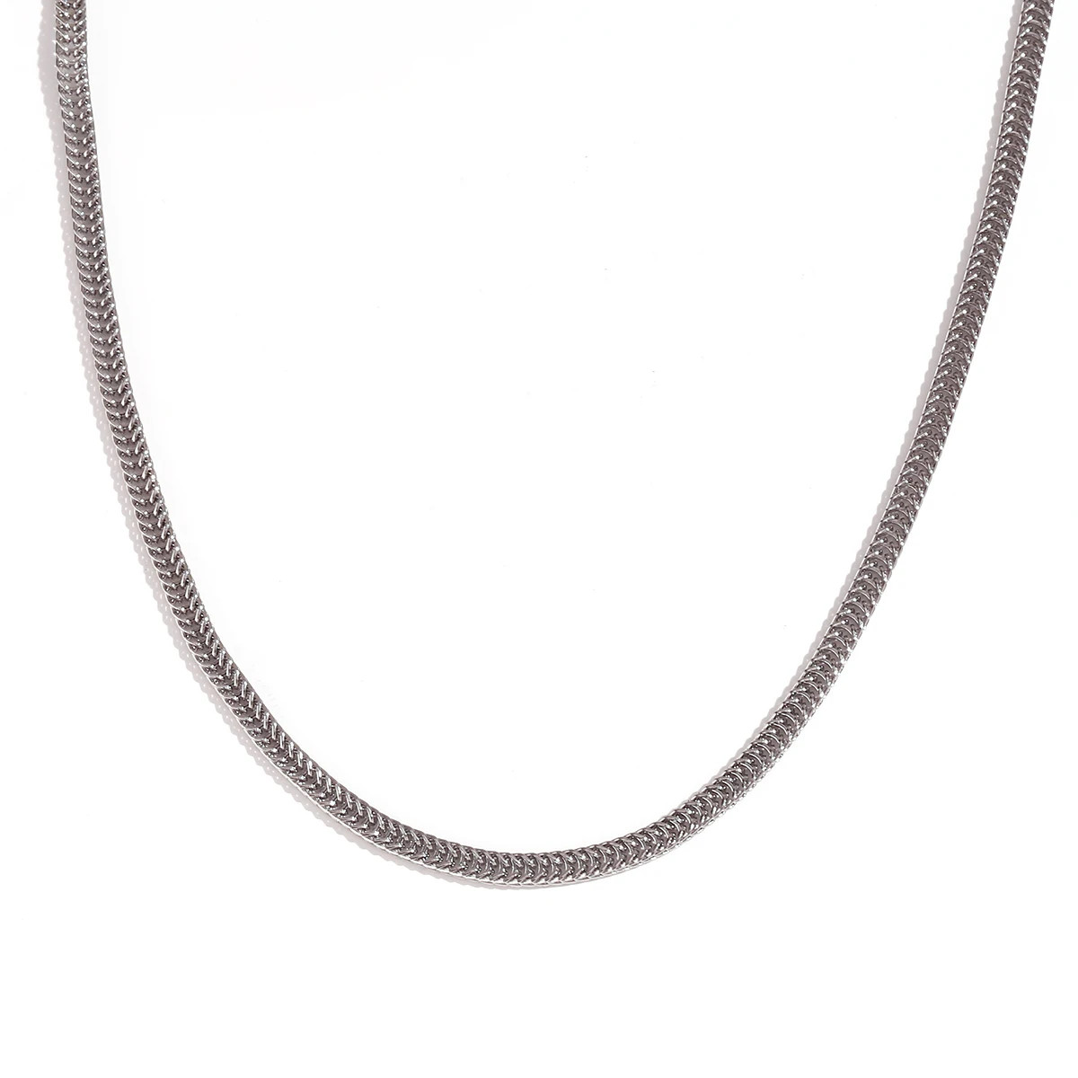 Water Wave Chain Necklace Stainless Steel Snake Link Multiple Wear Jewelry