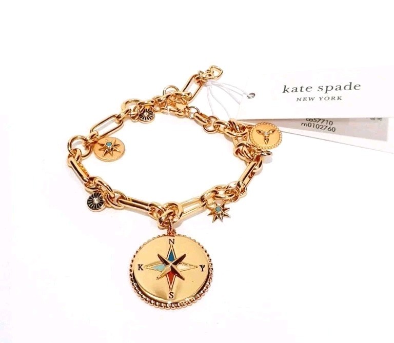 Kate Spade New York My Medallion Charm Bracelet NWT Rare FREE SHIP!