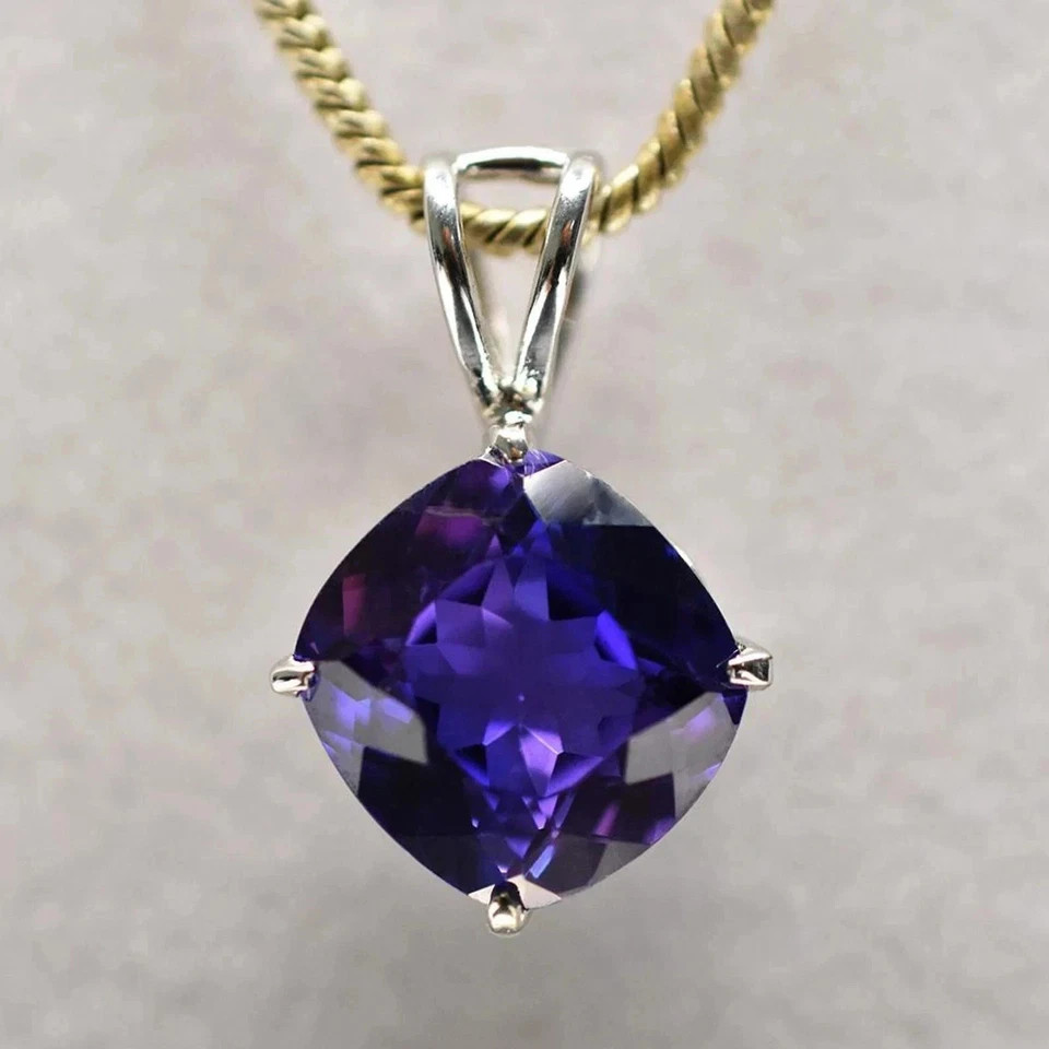 Natural 28.36 CT+ Color Change Alexandrite Certified Gemstone Pendant 925 Silver