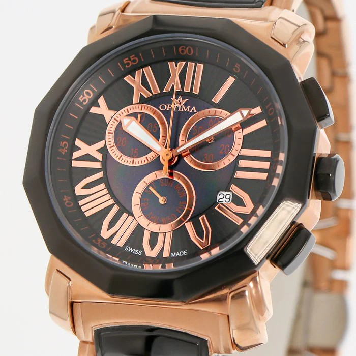 Optima – Swiss Chronograph – OSC248-RB-8 Chronograph Swiss Quartz 43 mm OSC248