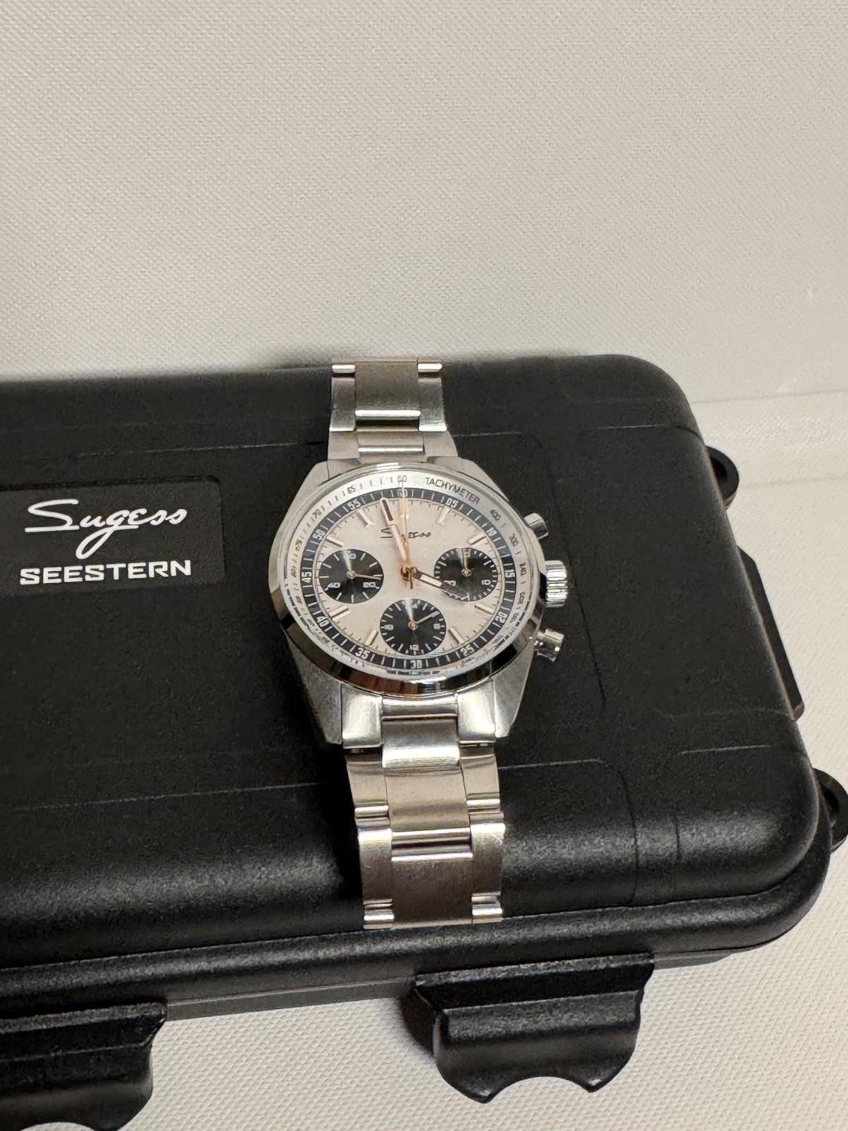 Sugess S465.SR.S SWAN NECK Sapphire Chrono Mechanical Watch SEAGULL 1963