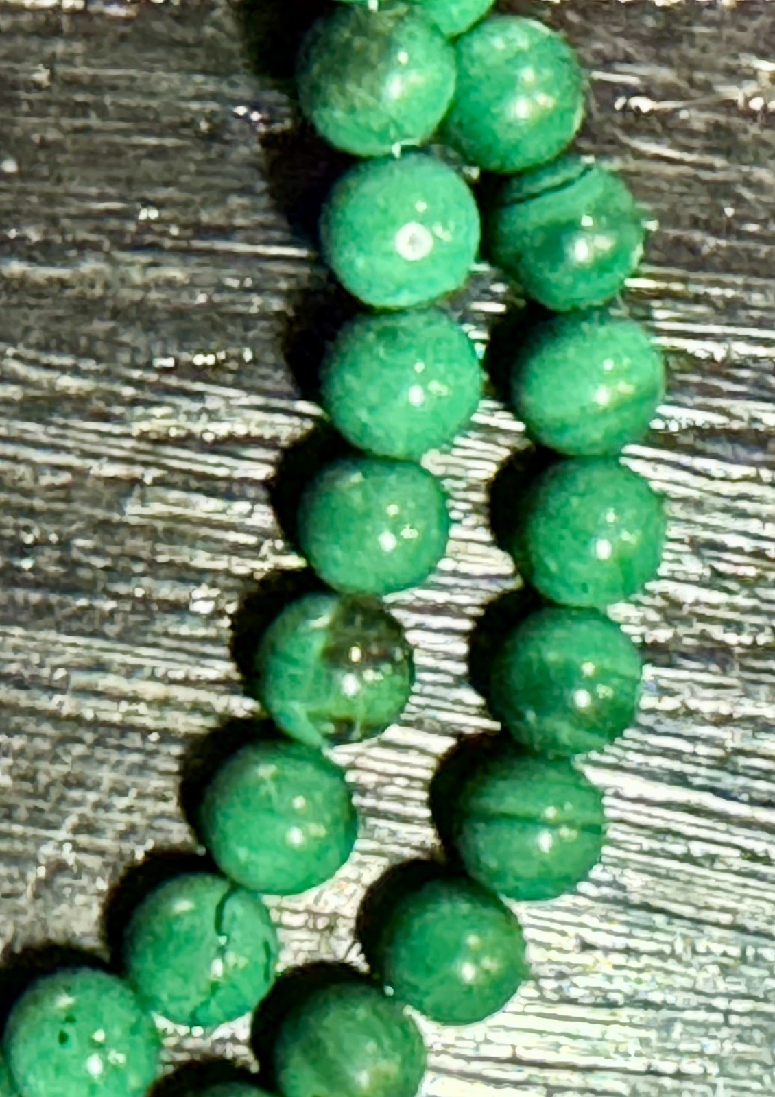 Vintage Graduated Malachite & Cloisonne Beads Necklace