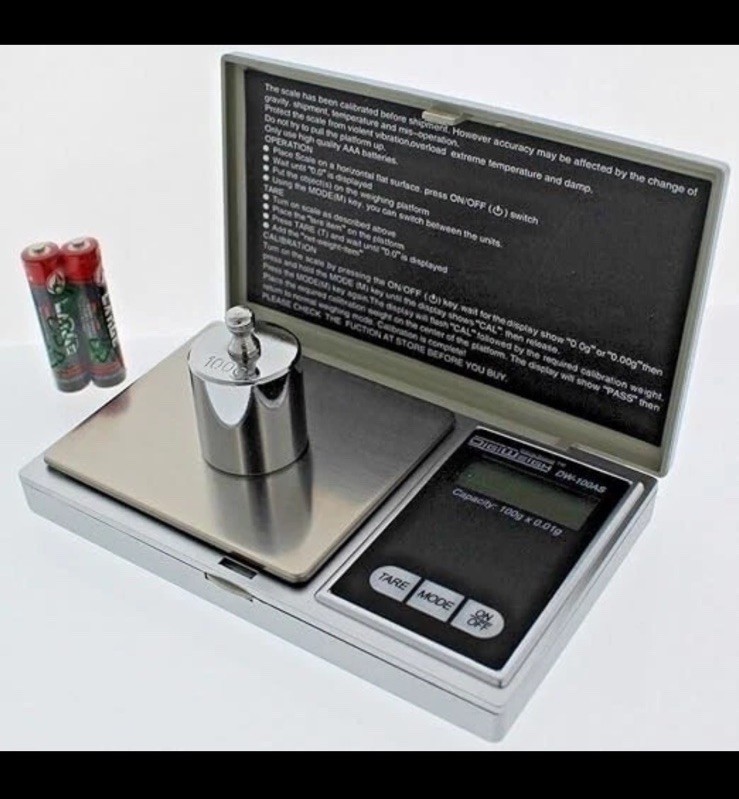 😎 500g x 0.1 DIGITAL JEWELRY SCALE 💜 DW-100AS MODEL💛STAINLESS STEEL DIGIWEIGH
