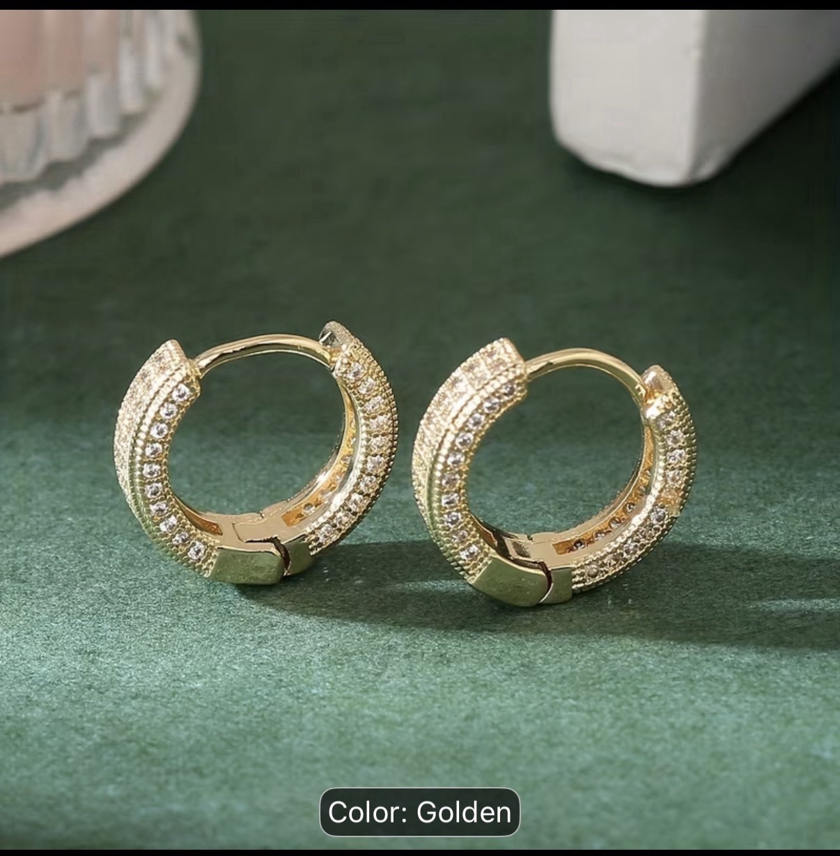 Beautiful Small Golden Earrings for Women