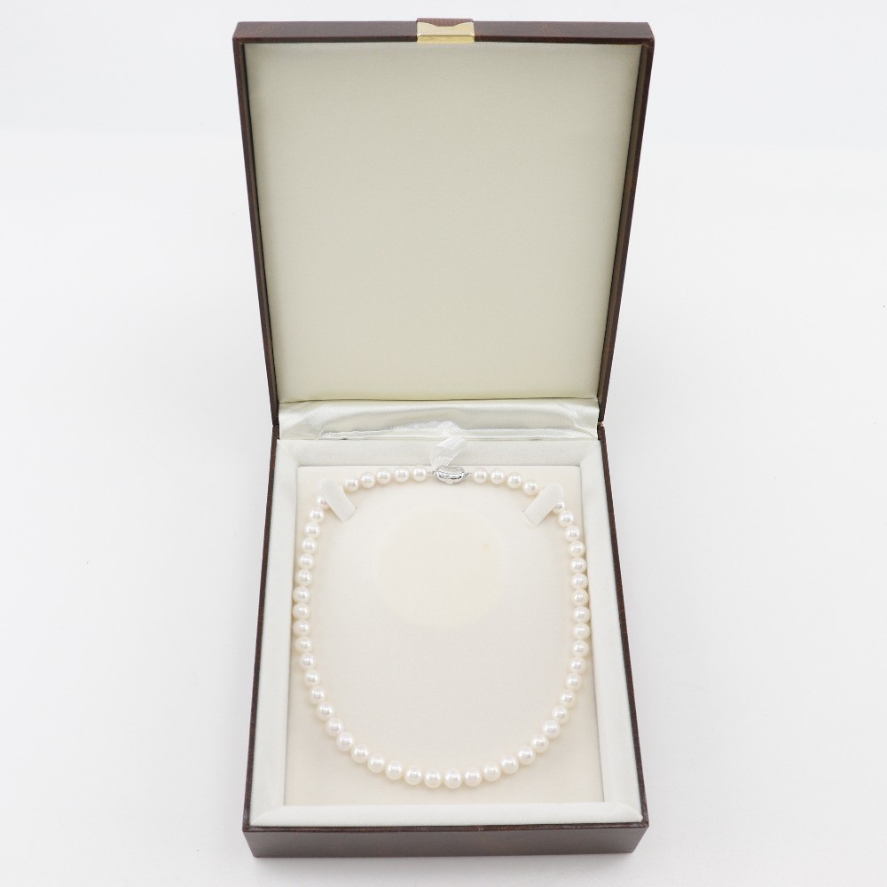 Pearl Necklace7.5～8.0ｍｍ Pearl/Silver 36.3g Women