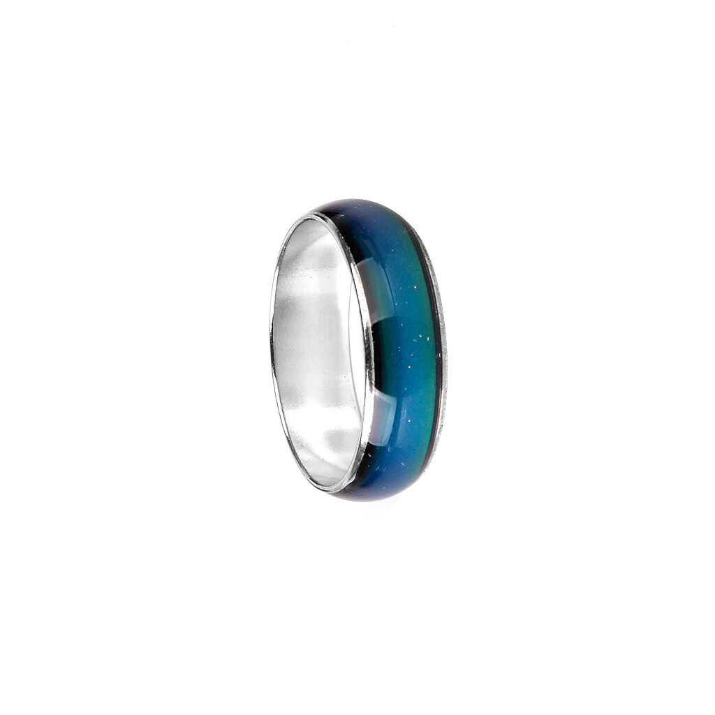 Stainless Steel Temperature Changing Color Mood Rings Emotion Ring Mood Band USA