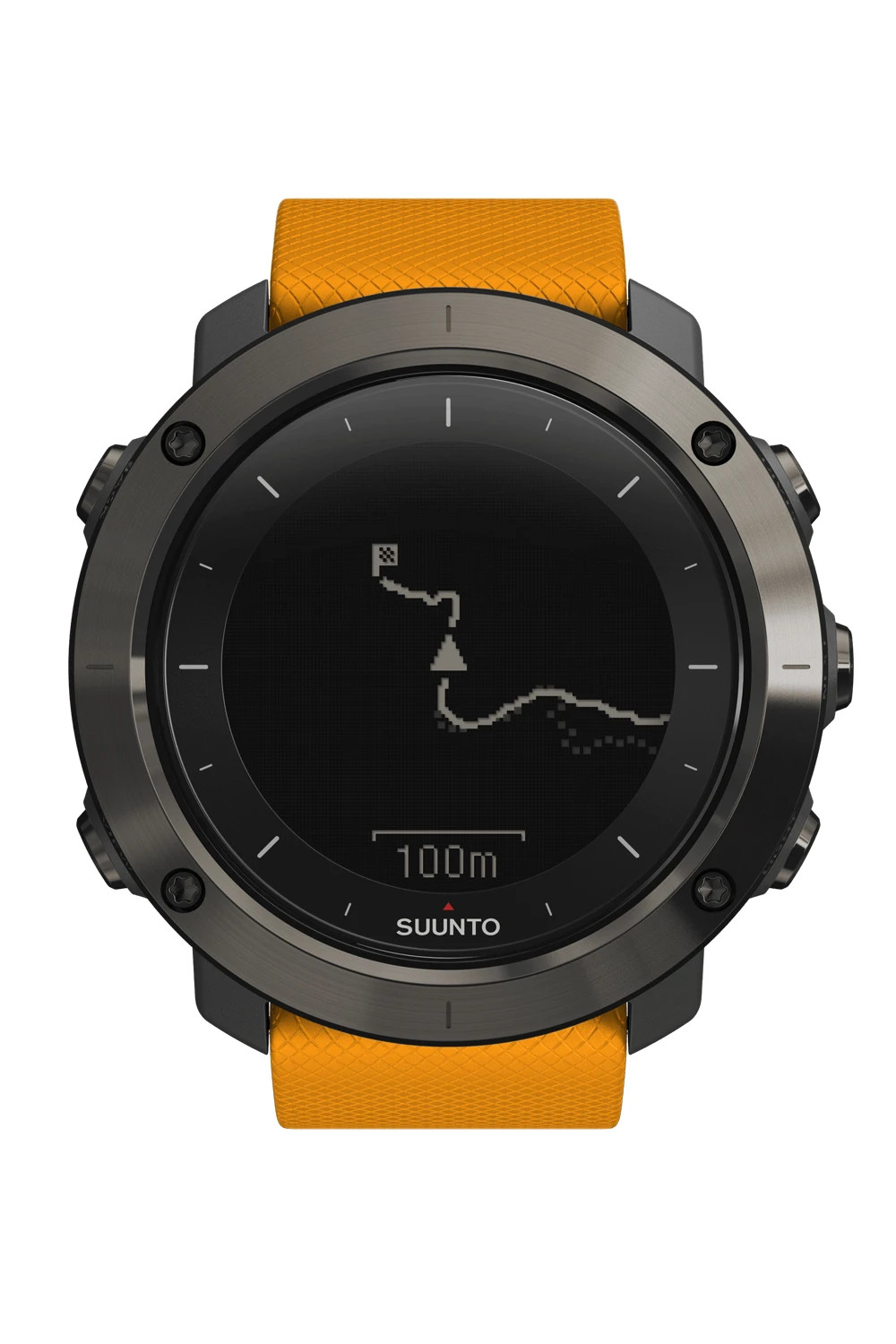 NEW Suunto TRAVERSE AMBER Chronograph Compass GPS Outdoor Smartwatch SS021844000