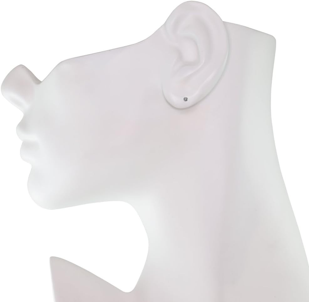 14K Gold Polished Round Ball Stud Earrings – 2mm to 10mm Sizes Available