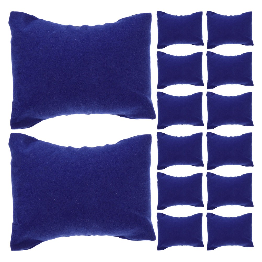 30Pcs Durable Blue Jewelry Display Pillows Soft Watch Cushion Organizer Bulk Set