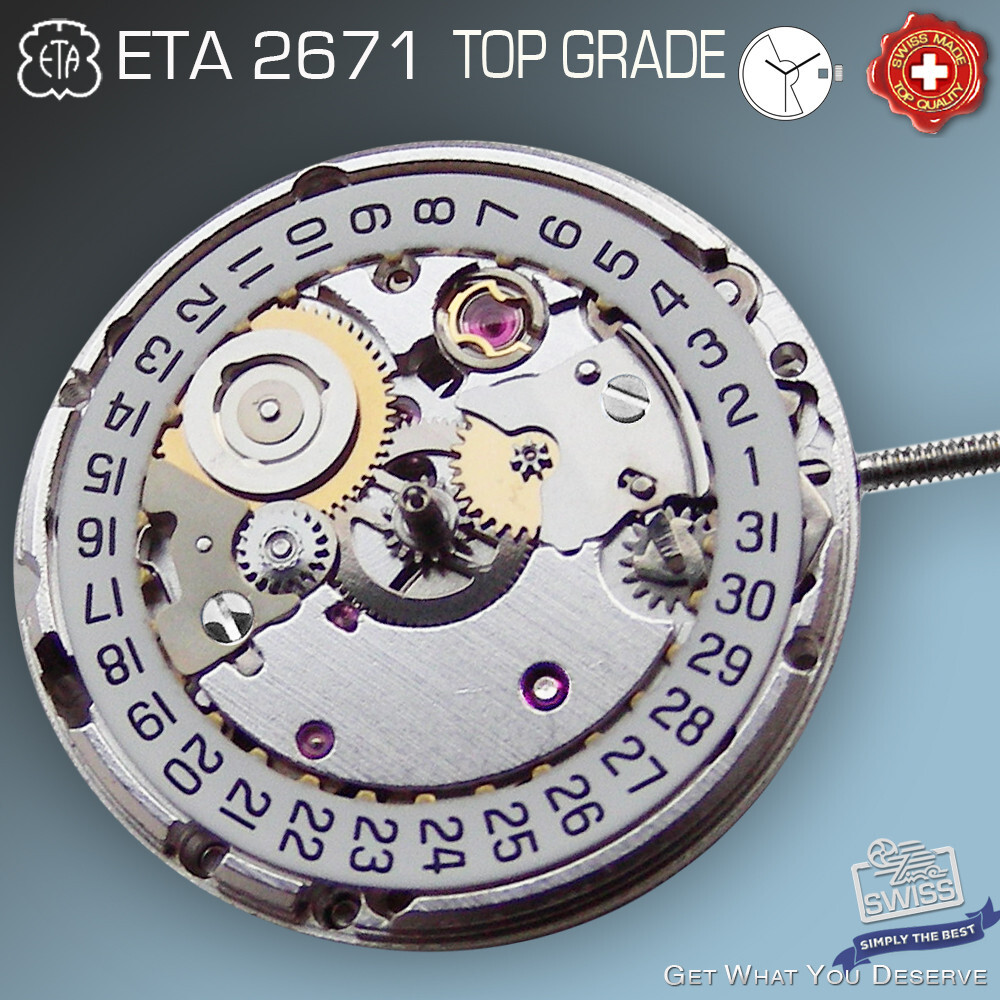 MOVEMENT AUTOMATIC, ETA 2671, TOP GRADE, 17¾”’ SWISS MADE