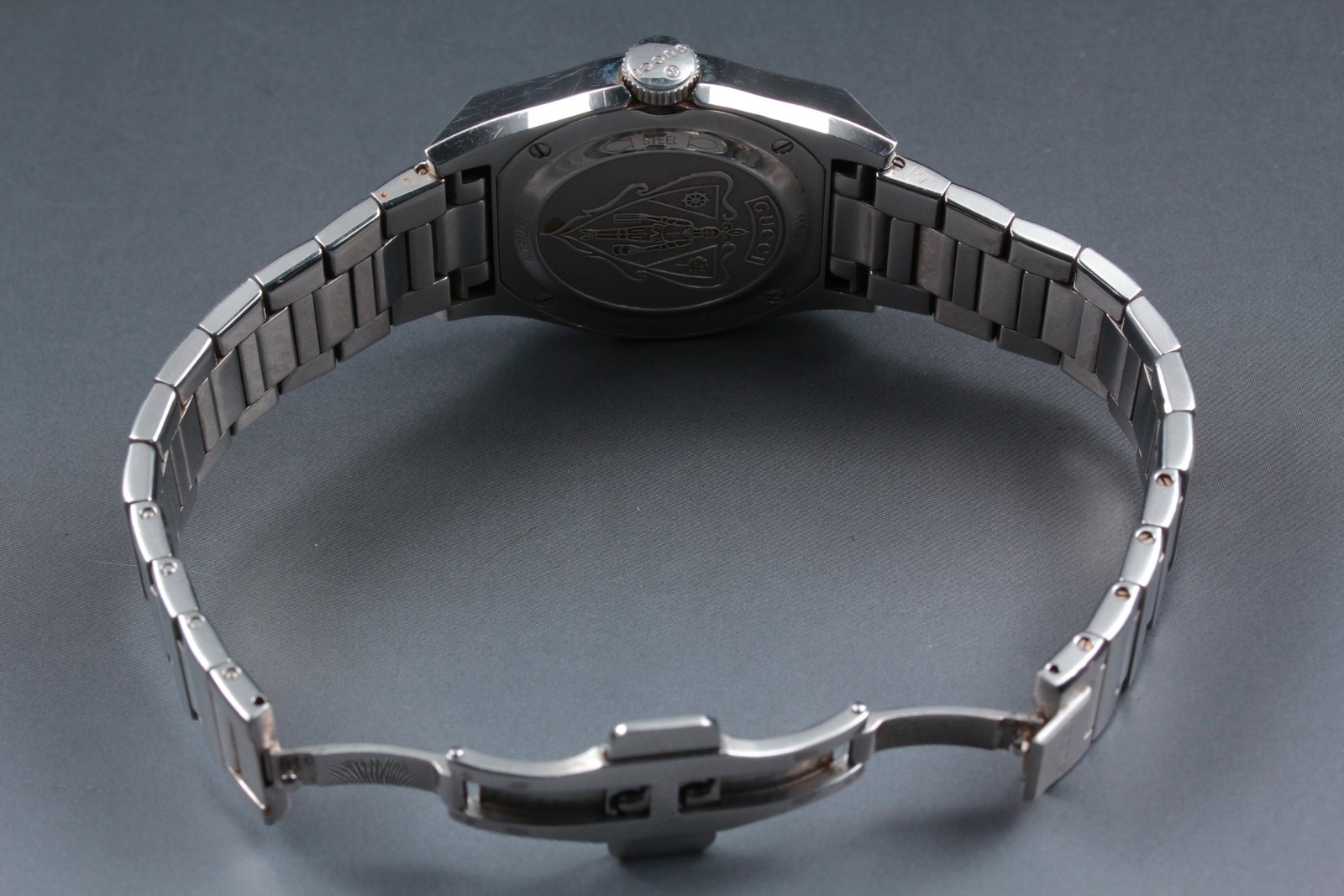 [Exc+4] Gucci Pantheon Silver Quartz Watch Unisex 1154 From JAPAN