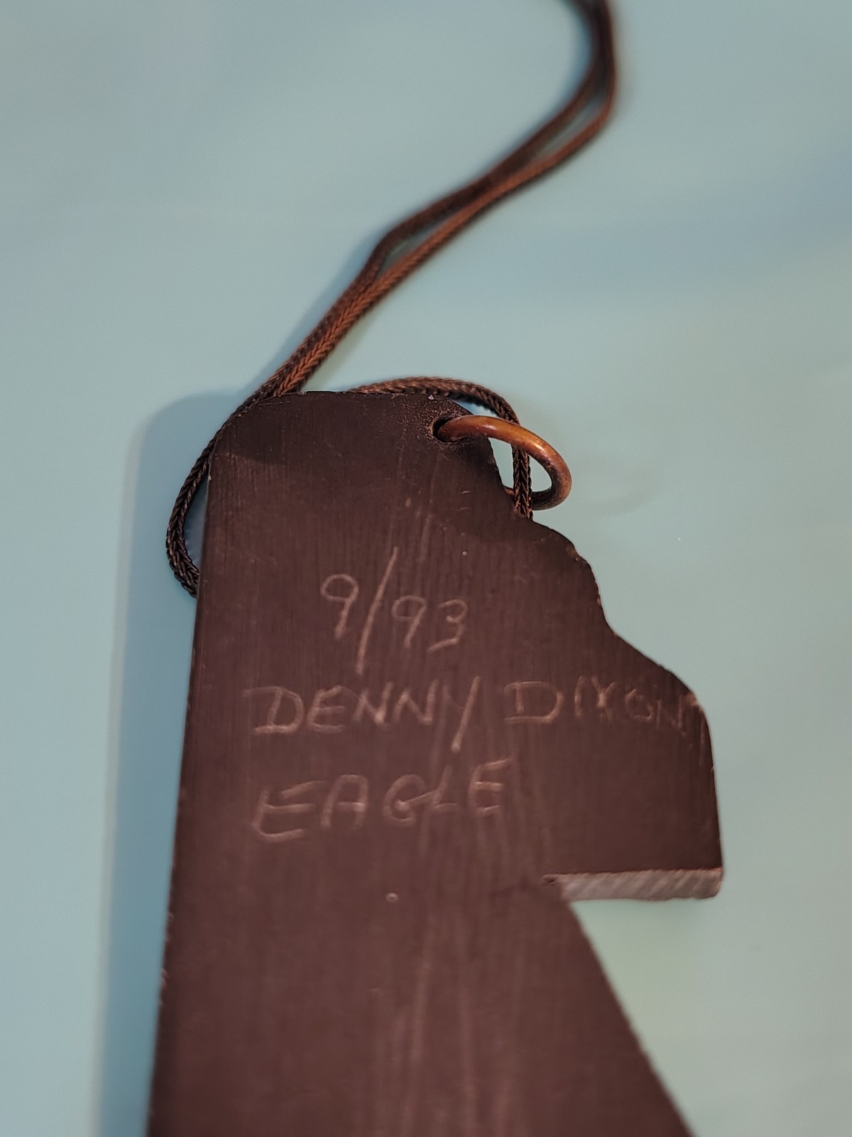 Denny Dixon Haida Native American, Carved Argillite Pendant, Signed